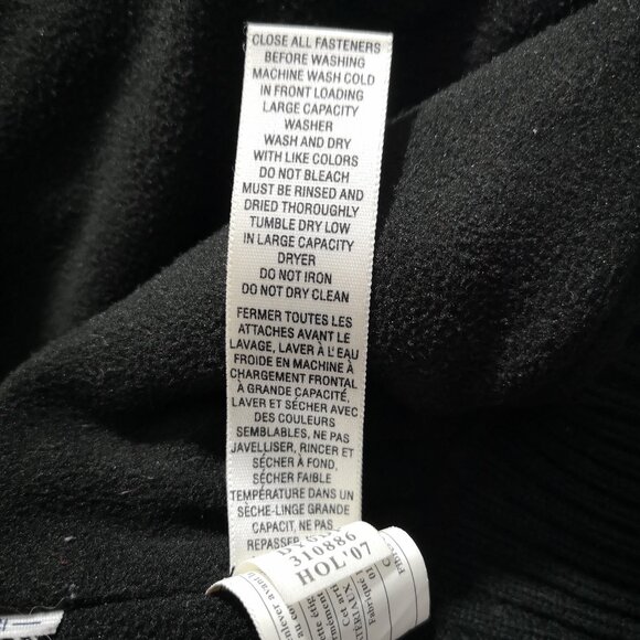Old Navy Ladies Size Medium Shiny Black Fleece Lined Puffer Bomber Jacket - Picture 7 of 12